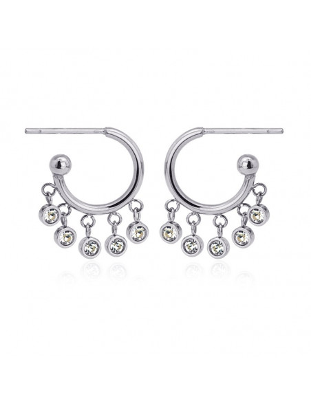 Pendientes Anartxy "Aros bolitas medianos" BPE048PL