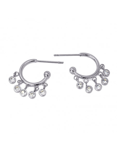 Pendientes Anartxy "Aros bolitas medianos" BPE048PL