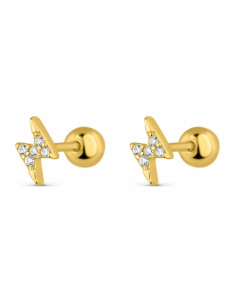 Piercing plata chapada "Rayo" 9111774