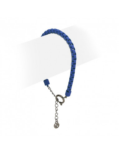 Pulsera hombre "Eslabones azules" BPU292AZ
