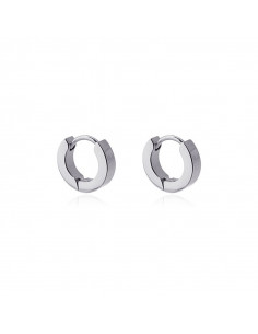 Pendiente venta por unidad "Aros acero 8 mm" bpe560pl