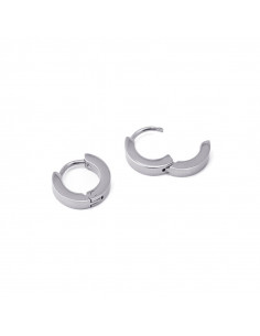 Pendiente venta por unidad "Aros acero 8 mm" bpe560pl 2