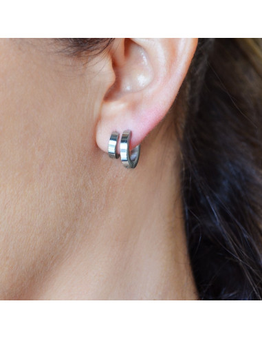 Pendiente venta por unidad "Aros acero 8 mm"...