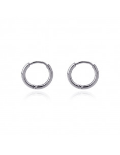 Pendiente venta por unidad "Aro acero 10 mm" bpe563pl