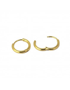Pendiente venta por unidad "Aro acero 10 mm"bpe563d 2