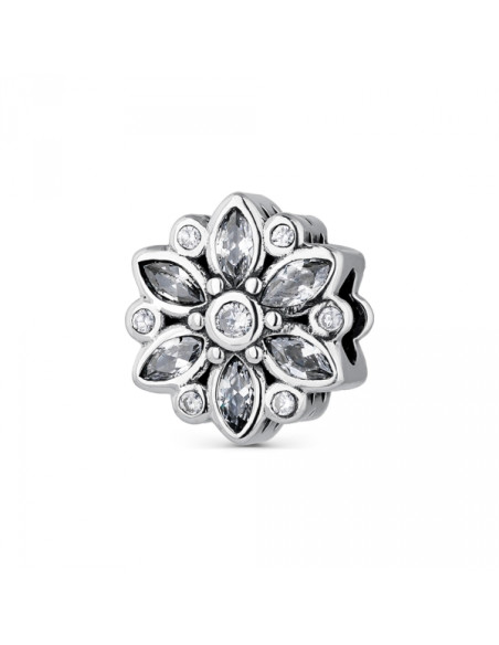 Abalorio A tu lado "Flor gris" 9108516