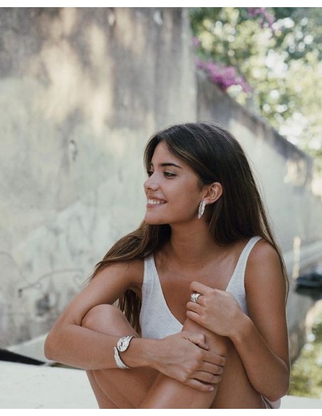 Pendientes Uno de 50 "Pluma" pen0598mtl